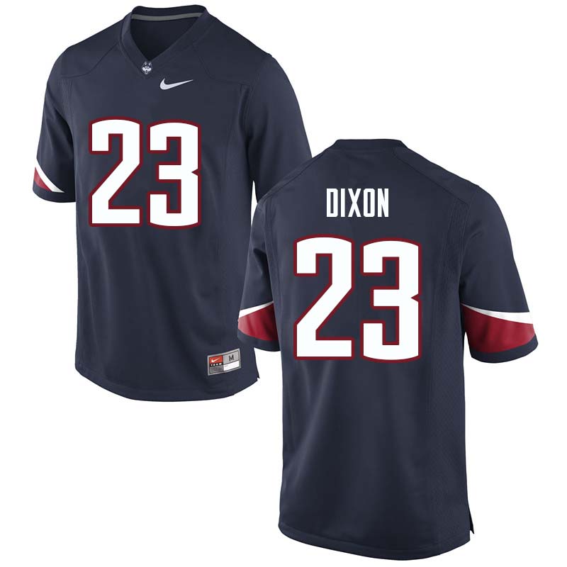 Men's #23 Keyion Dixon Uconn Huskies College Football Jerseys Sale-Navy - Click Image to Close
